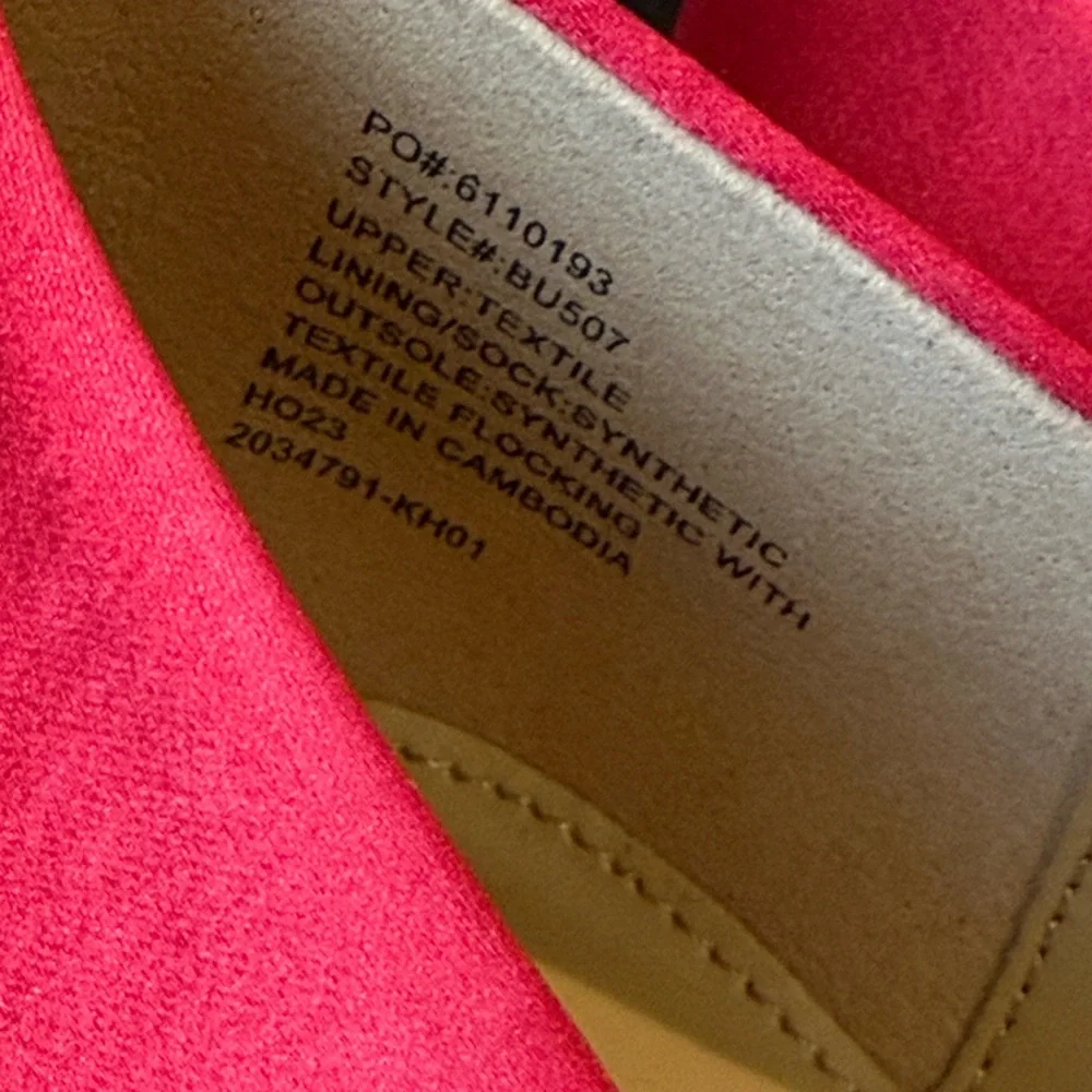 J.Crew Women’s BU507 Red Satin Pointed Toe Jeweled Buckle Evening Flats 10 NEW